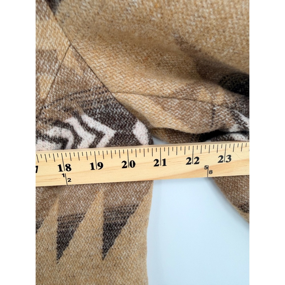 Chico's Patterned Blanket Coat 0 Beige Multi Southwestern Aztec Cabin Core Boho - Picture 5 of 12